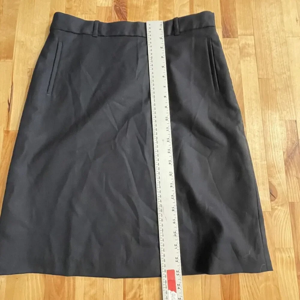 LL Bean Skirt 100% Wool Straight Classic‎ Fit Lined Women’s Sz 10 NWOT